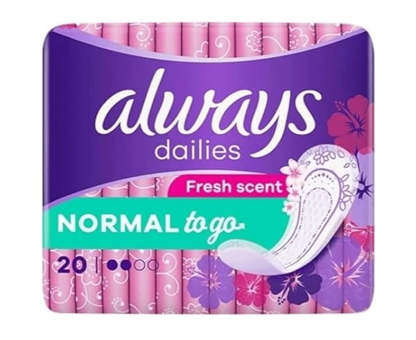 Always Dailies Normal to Go Fresh Panty Liners x20