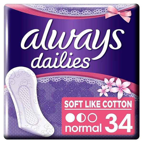 Always Dailies Soft Like Cotton Normal Fresh Panty Liners, 4015400567387