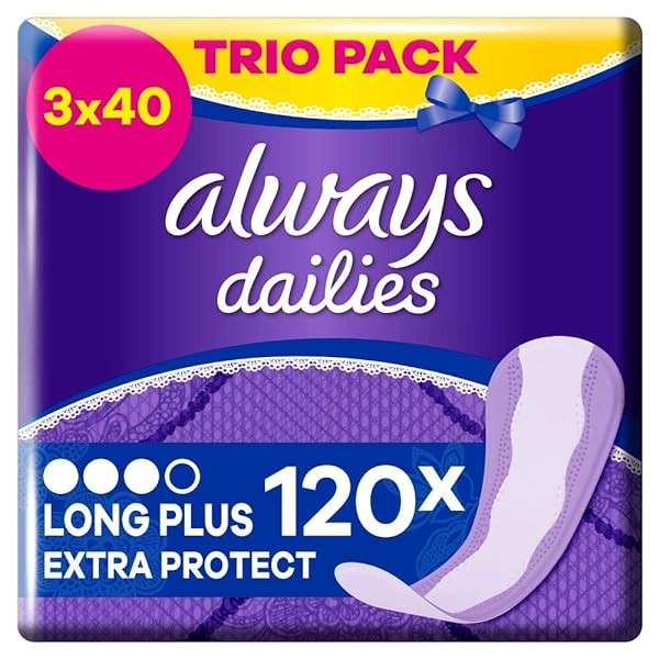 Always Extra Protect Long Plus Pantiliners - Pack of 120-443 g