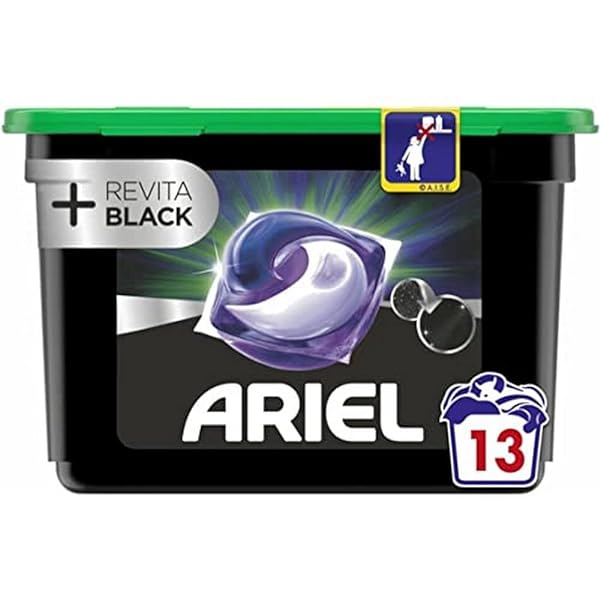 Ariel - All-in-1 Pods +Revitablack Detergent Capsules - 13 Washes