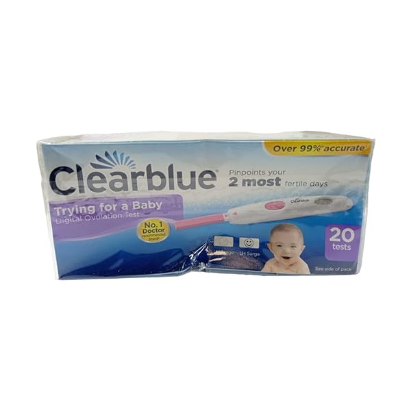 Clearblue Digital Ovulation Test Kit (OPK) Proven To Help You Get Pregnant, 1 Digital Holder And 20 Ovulation Tests