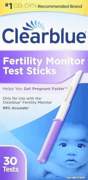 Clearblue Easy Fertility Monitor Test Sticks, 30 count (Pack of 1)