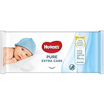 Huggies Pure Extra Care Baby Wipes 10 Packs