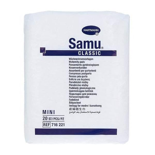 Samu Classic Mini Weekly Pads Postpartum Pads 1 x 20 Pieces