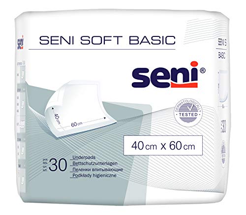 Seni Soft Basic Inpatient Pads 40 x 60 cm PZN 06846703 (Pack of 30)