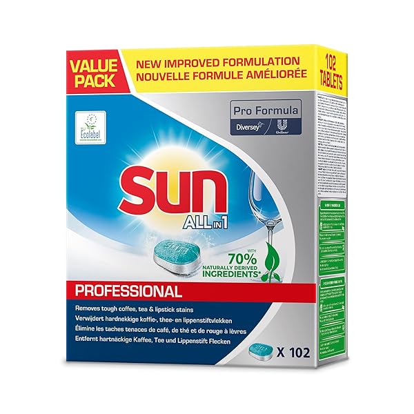 Sun Pro Formula All-in-1 Dishwasher Tablets Pack of 102