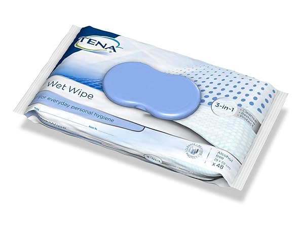 TENA Wet Wipes - 48 Wipes