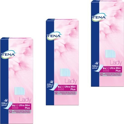 Tena Lady Ultra Mini Plus Pantyliners (3 x 24 Items)