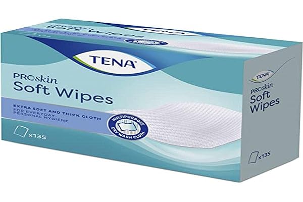 Tena Soft Clean Pack of 135 19 x 30 cm