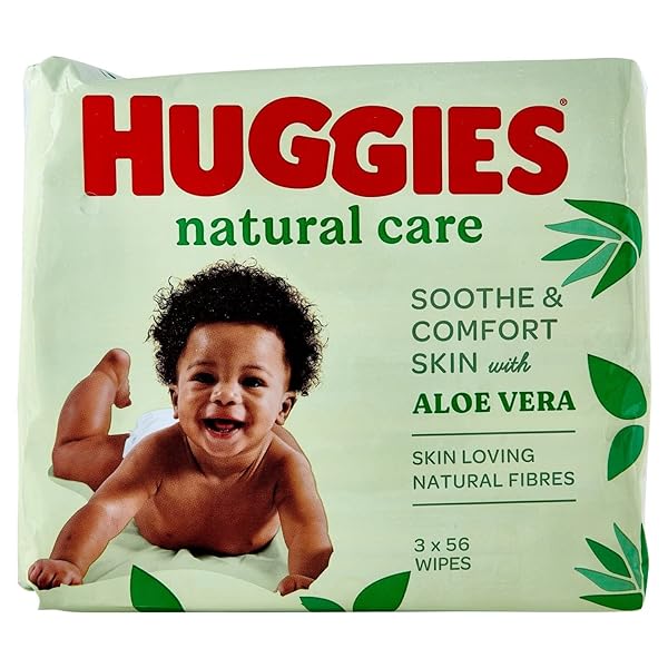 Toallitas Infantiles Huggies Natural Care 2+1 Gratis=168 unidades