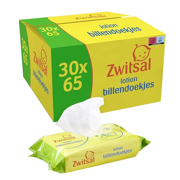 Zwitsal Baby Barbecue Cloths Lotion (30 x 65 Wipes) for All Skin Types 1950 Wipes Value Pack